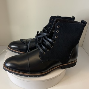 Bottes en cuir tendance Sh10358a pour hommes, bottes hautes d'hiver pour hommes - Product Image 5