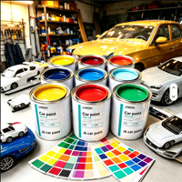 Peinture automobile 2K PURE BLACK 1L facile à appliquer par pulvérisation pour garages, voitures particulières, fourgonnettes, retouche – Vente chaude, résistante aux rayures – LUMORA