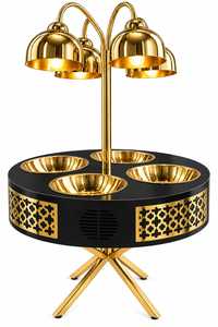 Designer Stainless Steel Chafing Dish with Decorative <b>Stand</b> for Luxury Buffet Displays Restaurant Interiors Hotels and Exclusive - Product Image 6