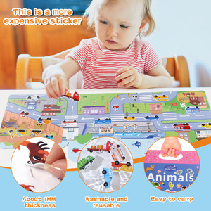 Tùy Chỉnh DIY Vui Vẻ Reuseable Thạch Dán Nhiều Lặp Lại Stick Yên Tĩnh Cuốn Sách Của Trẻ Con Thạch Dán Cuốn Sách Cho Temu Đồ Chơi Giáo Dục - Product Image 2