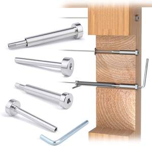 Garde-corps invisible en acier inoxydable T316 pour poteaux métalliques de niveau pour câble de 1/8 ". - Product Image 3