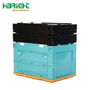 Caja plegable de plástico, 40kg de capacidad de carga