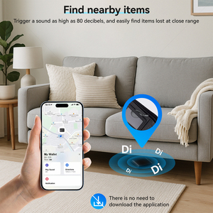 Localisateur intelligent Android compatible avec Google Find My Device et Apple Find My, certifié MFI, traqueur Bluetooth pour clés, animaux de compagnie, bagages - Product Image 4