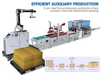 Machine d'emballage robotisée électrique de pointe pour l'emballage en sachet de biscuits, pain au gingembre, tartes au chocolat et cookies dans les usines alimentaires