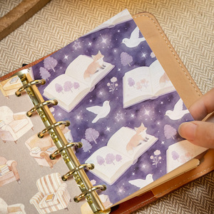 10 feuilles par paquet de papier nacré, série Starlight Bookstore, pour journal, collage et correspondances - Product Image 3