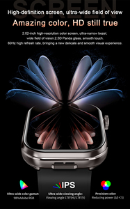 T99耳机2合1智能手表睡眠跟踪器呼叫提醒推送消息高清大屏幕IOS安卓智能手表带耳塞 - Product Image 2