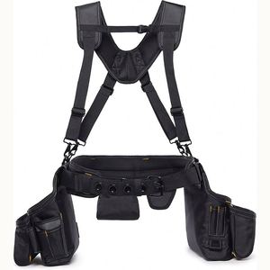 Échantillon gratuit : Ceinture porte-outils 19 poches multi-usages, sac organisateur de travail, porte-outils à lèvre épaisse pour charpentier - Product Image 2