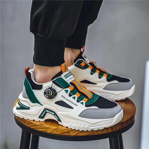 Sneaker hommes Designer Sport chaussures mode décontracté microfibre cuir tissu respirant hauteur augmenté plate plate-forme chaussures 129 - Product Image 6