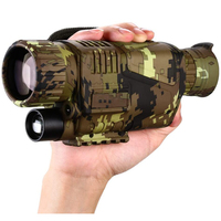 Monoculaire de vision nocturne numérique 5x8 Optique Scope Vision nocturne infrarouge Monoculaire avec carte 16 Go pour la chasse Observer