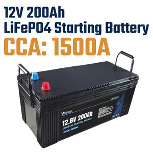 Batería de Arranque Marina de Litio de 12V 200Ah: 1500CCA, Amplio Rango de Temperatura (-20°C) ° De la C a la 80 ° C), 2-4 veces mayor duración - Product Image 1