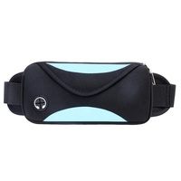 Sac banane en néoprène avec sangle réglable pour activités de plein air, pochette de taille zippée, sac banane sport étanche