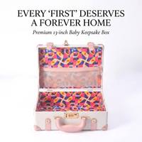 Valise vintage pour souvenirs de bébé |   Coffret de rangement pour les souvenirs de croissance du nouveau-né |   Capsule temporelle précieuse