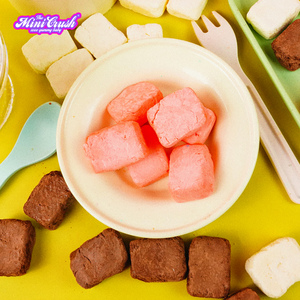 Factory Direct Freeze Dried Strawberry Ice Cream Fruity <strong>Candy</strong> Milk Flavor Wholesale <strong>Cube</strong> Pattern Sweets Ingredients <strong>Sugar</strong> - Product Image 3