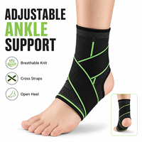 Attelle de cheville réglable et respirante en Spandex et Nylon, manchon de compression pour la prévention des blessures et le soulagement de la douleur, idéale pour le volleyball