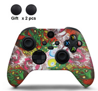 Coque en silicone souple pour manette Xbox Series X/S, coque de protection en caoutchouc, protection des joysticks, capuchons pour joysticks
