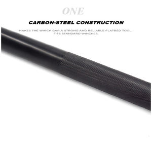 Barra de cabrestante de construcción de acero al carbono de 36 pulgadas con Mango antideslizante para remolques y camiones de plataforma - Product Image 3