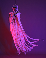 Décoration d'Halloween 2026 : Squelette Fantôme Suspendu Effrayant pour Maison Hantée, Décoration de Fête Intérieure et Extérieure