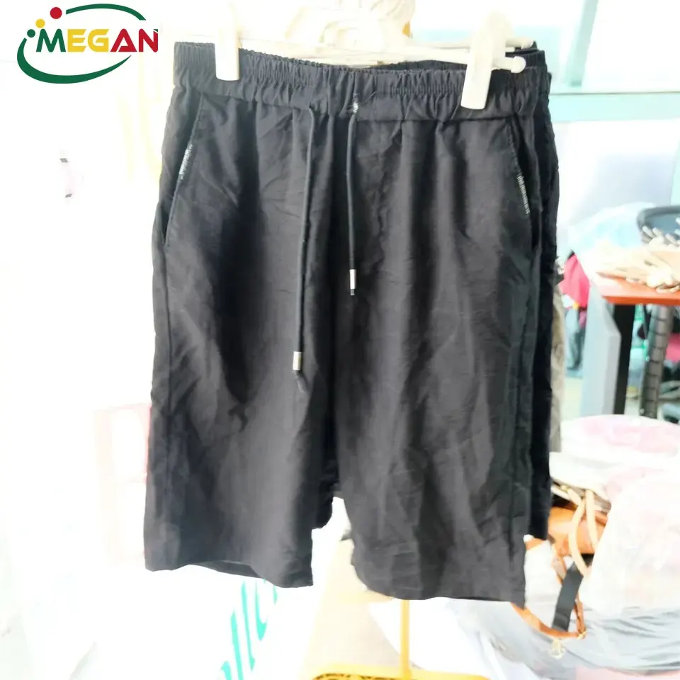 Megan-pantalones cortos deportivos de segunda mano para hombre, ropa de algodón usada, grandes alpacas, gran oferta