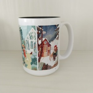 แก้วเซรามิก 15 ออนซ์ สีดำ มีหูจับ สีพื้น ของขวัญทางธุรกิจ แก้วเดี่ยว - Product Image 2