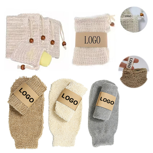Gant <span class=keywords><strong>de</strong></span> <span class=keywords><strong>bain</strong></span> exfoliant en jute naturelle avec logo personnalisé, sac à savon durable à <span class=keywords><strong>bouche</strong></span> élastique, gant <span class=keywords><strong>de</strong></span> gommage en maille <span class=keywords><strong>de</strong></span> mousse <span class=keywords><strong>de</strong></span> haute qualité - Product Image 1