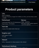 GEM12+ Pro Mini PC AMD Ryzen 7 8845HS hingga 5.1GHz Radeon 780M Dukungan Oculink GPU Eksternal Dual Channel DDR5 5600MHz