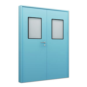 Porte en acier de salle blanche certifiée GMP, résistante au feu, pour laboratoire de <span class=keywords><strong>chimie</strong></span>, hôpital, intérieur, sur mesure, à vendre - Product Image 4