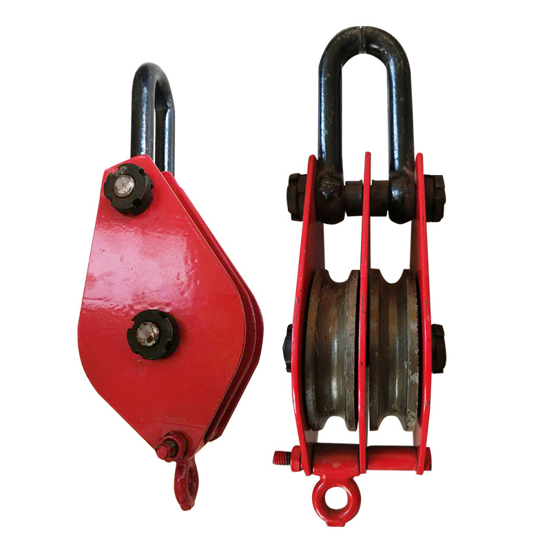 Сверхмощный крюк с двойным шкивом, подъемная Снасть