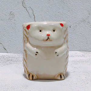 16 pots à fleurs en céramique <span class=keywords><strong>pour</strong></span> plantes succulentes, faits à la main, en poterie grossière, mini pots à fleurs de dessin animé, idées cadeaux - Product Image 3