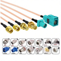 Fakra Z macho BNC/TNC/N/SMA/MMCX Cable de extensión de antena RG316 para uso exterior e industrial BNC hembra coche estéreo navegación GPS