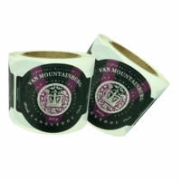 Haute qualité estampage à chaud en relief LOGO étiquettes auto-adhésives étiquette de vin vinyle étanche étiquette de vin fabricant
