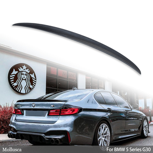 For 5 Series G30 G38&M5 F90 P Style Carbon Fiber <b>Rear</b> <b>Spoiler</b> Trunk Wing 2016-2023 - Product Image 1
