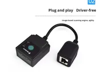 Effon Auto Focus Passport 1D 2D QR Lecteur de codes à barres CMOS PDF417 USB Scanner de codes à barres Kiosque Com Ticket en stock