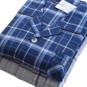 OEM nouveau automne et hiver hommes pyjamas costume grande taille lâche maison vêtements velours tissu double face cheveux épais chaud maison vêtements - Product Image 5