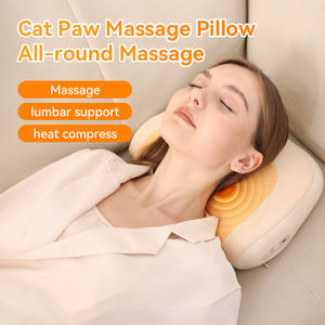 Cómoda terapia de calefacción cuello masajeador almohada ajustable 15 ° cabezales de masaje varios diseños de forma de cuello para un mejor masaje corporal - Product Image 2