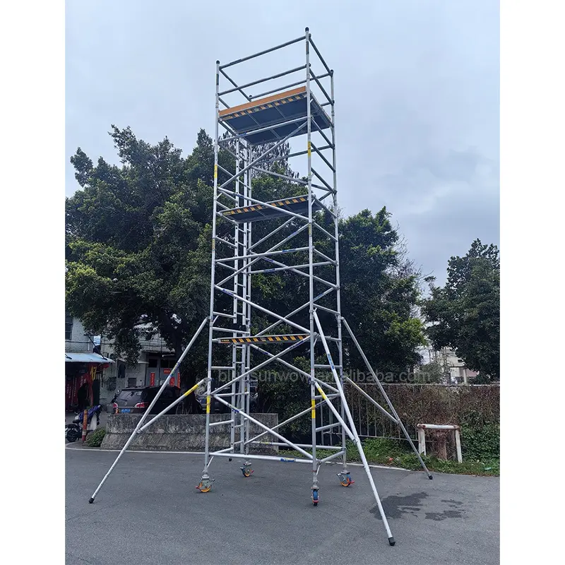 Building Construction High Strength Aluminum Ladder Frame Scaffolding For Sale Adjustable Ladder Frame Scaffolding