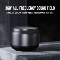 Enceinte portable Bluetooth 5.0 en plastique, son HIFI, subwoofer 5W, micro intégré, compatible APP, batterie rechargeable, 5 heures d'autonomie