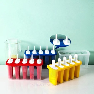 Mùa Hè Mới Bán Hàng Nóng Ice Cream Công Cụ Với Gậy Gỗ Nhựa <span class=keywords><strong>Popsicle</strong></span> Khuôn Tùy Chỉnh Mini Ice Cream <span class=keywords><strong>Popsicle</strong></span> Khuôn - Product Image 6