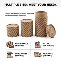 Boîte d'emballage en papier kraft pour cosmétiques avec tube cadeau porte-clés, finition brillante ou mate