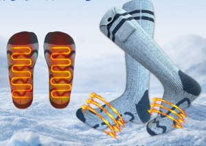 Xianghui Crew Outdoor <span class=keywords><strong>Bluetooth</strong></span> APP Chauffage Smart Foot Warmer Treasure Chaussettes chauffantes Chaussettes de ski d'extérieur - Product Image 4