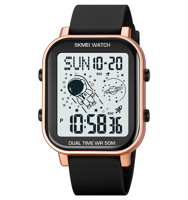 Skmei 1971 Space Theme Silica Gel Chrono Waterproof Reloj Digital Watch Relojes-hombr Al Por Mayor Sports Watch Men