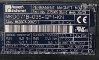 1 Brand New Original Item Brand New Plc Indramat Mkd071b-035-gp 1-kn Permanent-magn Et Motor Plc