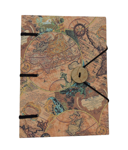 Handmade Wrap Leather Journal Center Universe Personal Diary Notebook Gift for Men Women with Natural <b>Paper</b> Cover - Product Image 2