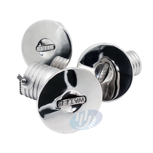 Nouveau réservoir de carburant pour <span class=keywords><strong>bateau</strong></span> marin en acier inoxydable poli miroir, remplissage d'eau, col de remplissage incliné, <span class=keywords><strong>bouchon</strong></span> sans clé de 1 1/2 pouce - Product Image 3