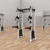 Machine d'entraînement aux squats à usage commercial, nouvelle conception, avec attache Smith pour rack de musculation en métal d'usine