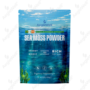 Aegelwell Veganistisch Iers Zeemospoederpoeder 3.53 Oz Met Blaaswrack Kliswortelextract Voor Energieondersteuning - Product Image 1