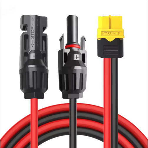 Solar Connector to XT60i- F Adapter 4mm2 Cable Solar Panel Charge Cable for Solar Generator Portable Power Station