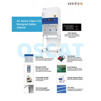 Cabinet de sécurité biologique OSCAT Classe II A2, sécurité biologique vétérinaire, zone de travail en acier inoxydable 304, instrument vétérinaire pour hôpital pour animaux de compagnie