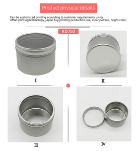 الأكثر مبيعًا علب قهوة صغيرة مطبوعة مخصصة فارغة مستديرة فاخرة علبة قصدير متعددة الألوان مع أغطية - Product Image 5