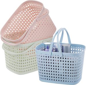 High Quality Injection-Molded PP <b>Plastic</b> Storage <b>Basket</b> with Thickened Handle Sustainable Multi-Functional Organizer Storage Box - Product Image 1