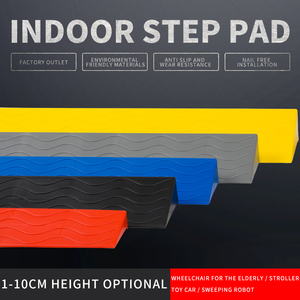 Rampa Portátil Ligera Gris de 1.5cm de Altura, Antideslizante, para <span class=keywords><strong>Peatones</strong></span>, para Interiores, de Plástico, para Seguridad Vial - Product Image 2